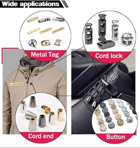 Bloqueur de cordon/embout de cordon en alliage de zinc nickel-free, finition brillante dorée, argentée ou noir mat, pour capuche de sweat-shirt, marque <span class=keywords><strong>FYJ</strong></span> - Product Image 3