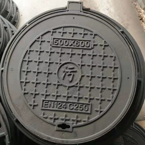 ציפוי אפוקסי עגול מרובע ברזל רקיע עגול מסגרת שקועה וכיסוי ביוב C250 D400 500MM 600MM 700MM - Product Image 3