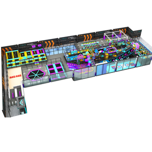 Parque intérieur pour enfants personnalisé, aire de jeux intérieure douce pour enfants avec piscine à balles, toboggans, trampoline - Product Image 4