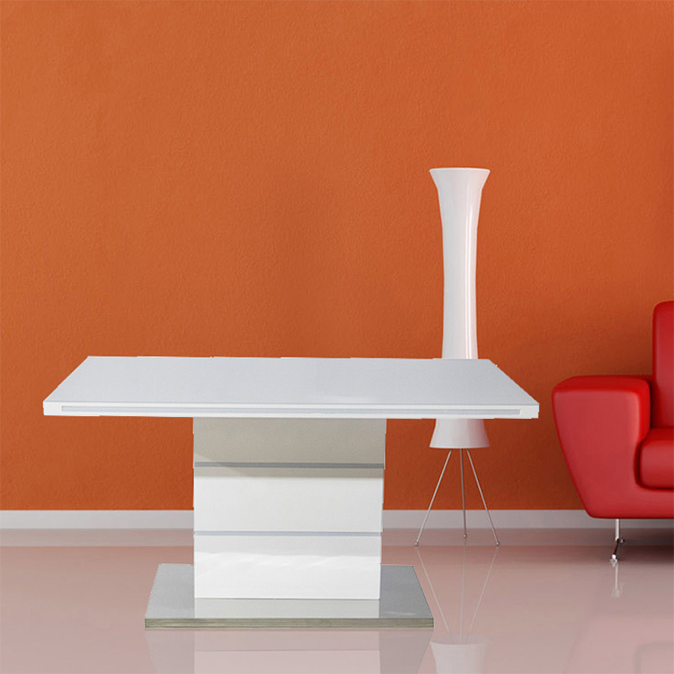 Modern style glass dining restaurant tables and chairs set for dining room modern square dining table