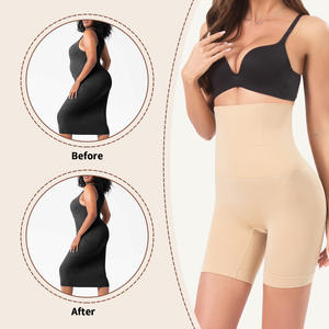 XS-5XL BodyShaper Weight Loss Slimming Plus Size Nylon Spandex Shapewear High Rise Tummy Control Pants Women Shape <strong>Wear</strong> - Product Image 3