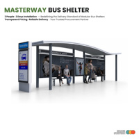 Boîte de signalisation LED numérique moderne pour gare routière Abri d'arrêt de bus compatible WIFI avec design rectangulaire