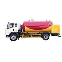 Camion-citerne mobile GPL HOWO 8 m³ – Distributeur de GPL – Camion de transport de gaz liquéfié 4, 5, 6, 7 tonnes – Remplissage