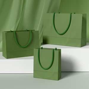 <span class=keywords><strong>Sac</strong></span> en papier kraft personnalisé, coloré, pour cadeaux de fête, vêtements, sacs en papier pour le shopping, à porter à la main - Product Image 1