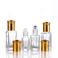 Roller Ball Flacon Unique Rollon Attar Arabe Huile Essentielle Parfum Roll on Bottle Glass 3ml 6ml 9ml 12ml