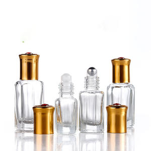 Botol bola rol unik Rollon minyak esensial Attar Arab botol kaca parfum <span class=keywords><strong>Roll</strong></span> <span class=keywords><strong>on</strong></span> <span class=keywords><strong>3ml</strong></span> 6ml 9ml 12ml - Product Image 2