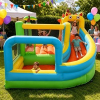 Château gonflable pour enfants, design animaux, pour usage familial dans la cour et au parc