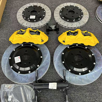 Kit de Freinage Avant/Arrière 4 Pistons Vraje Caliper Vert Néon avec Garantie de 3 Ans pour G37 Disque de Frein 380mm Ajustement Personnalisé
