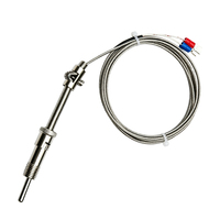 Thermocouple K Type 4-20mA Probe Temperature Controller Stainless Steel IP65 PT100 PT1000 RTD 300mm Probe Length OEM ODM