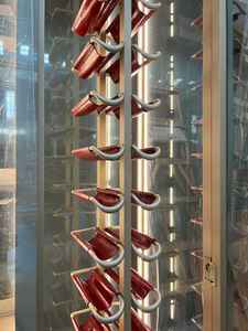 Mueble de vino de cristal de lujo moderno | Gabinete de exhibición de vino con marco de aluminio personalizado <span class=keywords><strong>para</strong></span> sala de estar y bar - Product Image 6