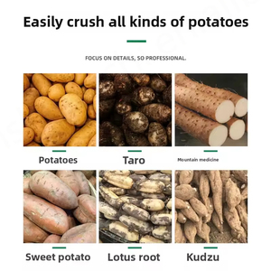 Motor de ahorro de energía 2.2kw Puré de patata Máquina de harina de yuca Molinillo para hacer almidón de patata púrpura para uso comercial doméstico - Product Image 4