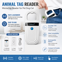 Lecteur d'animaux 134.2 Khz Lecteur de puces pour animaux de compagnie 180 Scanner portatif pour animaux de compagnie