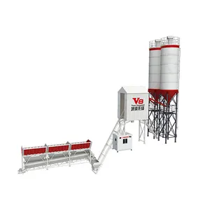 Novo conjunto de concreto para concreto e mistura de concreto com silos de cimento de 100 toneladas totalmente automático HZS60 60m3