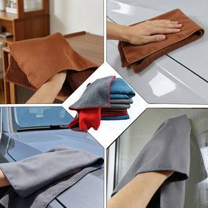 منشفة تنظيف من الألياف الدقيقة خالية من الوبر والبقايا، مزدوجة الطبقات، مناسبة لتنظيف السيارات والبيانو والشاشات. - Product Image 3