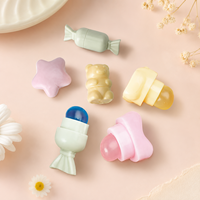 Kuas Bibir Tunggal Lucu Populer Portabel Mini Alat Rias Silikon Plastik Aplikator Lipstik Lip Gloss