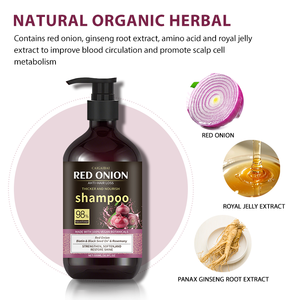 Nhãn hiệu riêng anit-rụng tóc tăng cường tăng trưởng tóc đỏ hành tây mọc lại tùy chỉnh OEM ODM tóc dầu gội đầu và điều thiết lập - Product Image 4