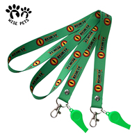 Pas de commande minimale Fabricant d'outils de cou personnalisés bon marché Impression par sublimation en polyester Longes personnalisées avec sifflet d'arbitre