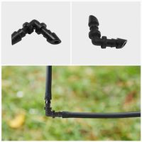Raccord coudé barbelé en plastique de 7 mm pour serre, accessoire d'irrigation goutte à goutte, raccord de déviation pour micro-tuyau de jardin et pelouse