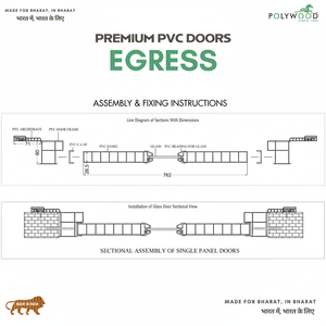 Puerta Interior de PVC WPC de Primera Calidad, Impermeable y Resistente a las Termitas, Diseño Moderno para Hoteles, Apartamentos, Oficinas, Baños, Dormitorios y Cocinas - Product Image 1