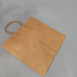 Bolsas de papel Kraft marrón personalizadas, duraderas y ecológicas, cupón de 1000 $ para compras al por mayor - Product Image 2