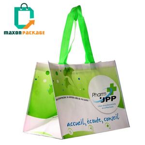 ถุงช้อปปิ้งเสื้อผ้าผ้านอนวูฟเวนพร้อมที่จับพิมพ์ลายลูกไม้จากโรงงาน Nbcu - Product Image 5