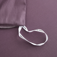 Housse de couette 100% coton cousue écologique Queen King Size couleur unie moderne minimaliste des années 60