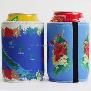 Thăng hoa Neoprene mập mạp chủ khâu trên và dưới có thể coozies với cơ sở