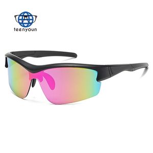 نظارات شمس للرجال من Teenyoun تصل إلى الرياضة Y2k حول النظارات الشمسية Uv400 ظلال آمنة للرجال نظارات شمسية لركوب الدراجات بالجملة - Product Image 3