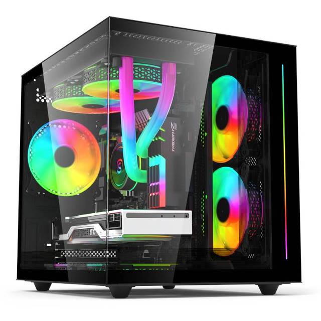Soeyi Custom Brand Large Gaming Computer Hardware High End Full View Rgb Gaming Cases