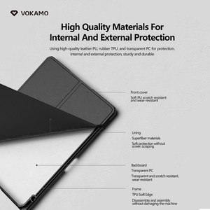 Dobrável PU couro macio Tablet capa protetora para <span class=keywords><strong>iPad</strong></span> Pro 12.9 transparente PC volta Tablet capa à prova de choque para <span class=keywords><strong>iPad</strong></span> Pro 11 - Product Image 6