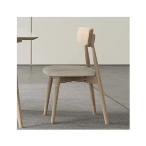 Современный мягкий удобный губчатый кожаный обеденный стул для столовой мебель