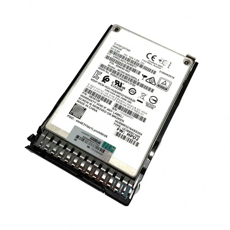Disk 1.6TB 12 Gb/s SSD Solid State Disk 2.5 ''SAS SSD 1.6TB Hard drive 873570-001 868650-003