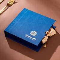 Venta al por mayor de lujo hecho a mano imán caja de Chocolate impresión personalizada imán de cartón rígido San Valentín dulces fechas Cajas de Regalo