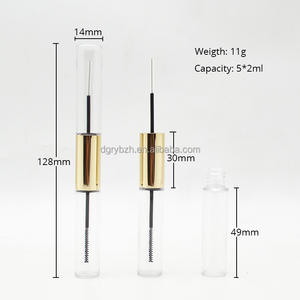 Flacon <span class=keywords><strong>de</strong></span> colle pour faux cils en PET transparent à double extrémité <span class=keywords><strong>de</strong></span> 5 ml, fabriqué en <span class=keywords><strong>Chine</strong></span>, mascara, eye-liner, tube combiné 2 en 1 - Product Image 6