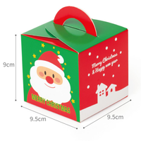 Boîte cadeau de Noël de luxe personnalisable haut de gamme avec estampage à chaud doré, revêtement UV évanescent, en papier recyclable, vente en gros pour bonbons/gâteaux