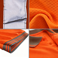 Polo réfléchissant pour le bâtiment, vêtements de sécurité et d'hygiène, vêtements d'ingénierie, t-shirt imprimé avec logo