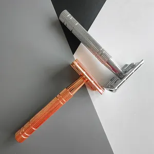 Grosir pisau cukur lurus ramah lingkungan alami dapat digunakan kembali dan tahan lama