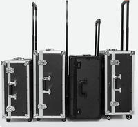 Coffret de rangement en aluminium personnalisé pour atelier de réparation / Mallette de transport d'outils avec chariot et roues