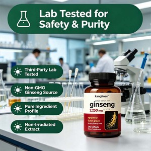 Cápsulas Blandas de Extracto de Ginseng Rojo de Fábrica OEM, 2,250 mg, Apoyo Energético e Inmunológico, Aumenta la Energía y la Vitalidad, 240 Unidades - Product Image 6