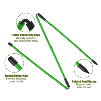 Kit de entrenamiento de palos de golf para alineación del club y guía del plano de swing, accesorios de práctica para entrenamiento en interiores y exteriores