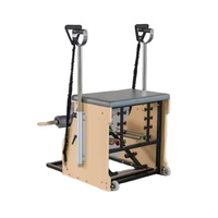 Chaise de Pilates stable en chêne, multifonctionnelle et portable, idéale pour l'entraînement et le remodelage corporel à domicile