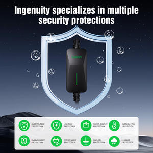 GB /t 3.5-7.5KW เครื่องชาร์จแบบพกพาสำหรับใช้ในบ้านอัจฉริยะโดยใช้ที่ชาร์จ EV แบบพกพาได้16 IP54 32A กันน้ำระบบ RFID ควบคุมการทำงานผ่านแอป/etl/fcc - Product Image 3