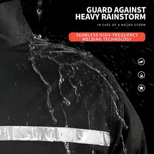 Impermeable con Capucha Personalizado, Poncho Reflectante con Franjas, Manga Larga, para <span class=keywords><strong>Ciclismo</strong></span>, Silla de Ruedas, para Actividades al Aire Libre - Product Image 3