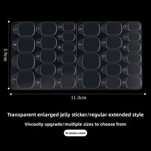 Film transparent <span class=keywords><strong>pour</strong></span> nail art, <span class=keywords><strong>adhésif</strong></span> <span class=keywords><strong>double</strong></span> <span class=keywords><strong>face</strong></span>, colle gelée non toxique <span class=keywords><strong>pour</strong></span> <span class=keywords><strong>faux</strong></span> <span class=keywords><strong>ongles</strong></span> - Product Image 3