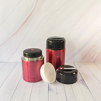 Récipient alimentaire isolé sous vide Boîte à lunch Thermo Food Keeper Jar Flacons et thermos sous vide en acier inoxydable et métal de haute qualité