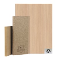 Panneau MDF mélaminé à grain de bois naturel réaliste, 18 mm, certifié EPA CARB, ignifuge, résistant à l'humidité, décoratif pour appartement et salle de bain