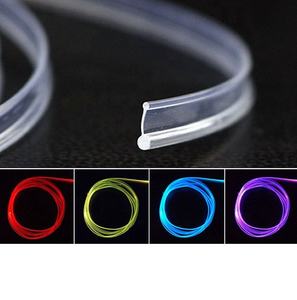 Câble en <span class=keywords><strong>fibre</strong></span> <span class=keywords><strong>optique</strong></span> PMMA à émission latérale de 5 m x 2 mm 3 mm pour éclairage intérieur de voiture, éclairage décoratif - Product Image 3