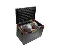 Boîtiers de vol PE ABS 3U Boîtier de rack 3U moulé léger avec loquets robustes; Profondeur peu profonde de 14.25"