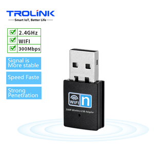 TROLINK Mini <b>Adaptor</b> 300Mbps WIFI Wireless 802.IIN USB 2.0 <b>Network</b> Card WiFi Receiver - Product Image 1