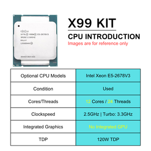 PANDL NUEVO Combo de Escritorio con Chipset X99 C612, Matx NVMe M2 WiFi6 Sata3.0 4X DDR3 ECC Ram, Kit de Placa Base <span class=keywords><strong>Intel</strong></span> <span class=keywords><strong>Xeon</strong></span> <span class=keywords><strong>E5</strong></span> <span class=keywords><strong>2678</strong></span> <span class=keywords><strong>V3</strong></span> X99 - Product Image 2